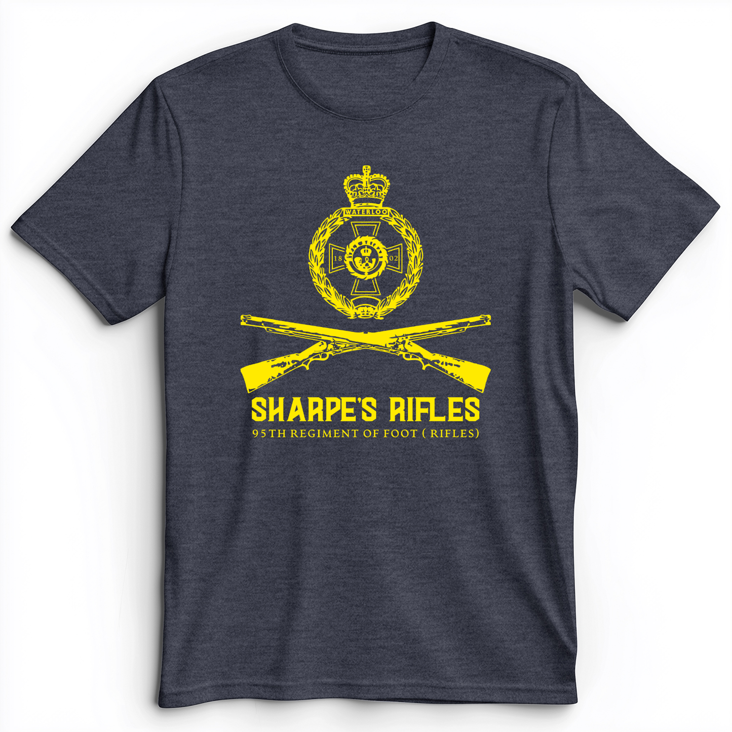 Sharpe's Rifles Premium Tee Heather Navy / S