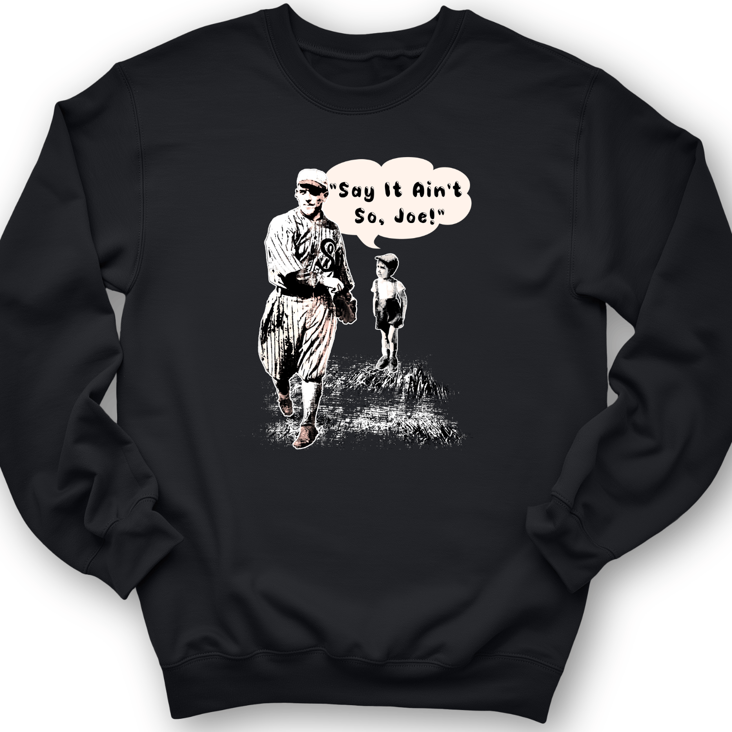 Shoeless Joe Jackson Crewneck Black / S