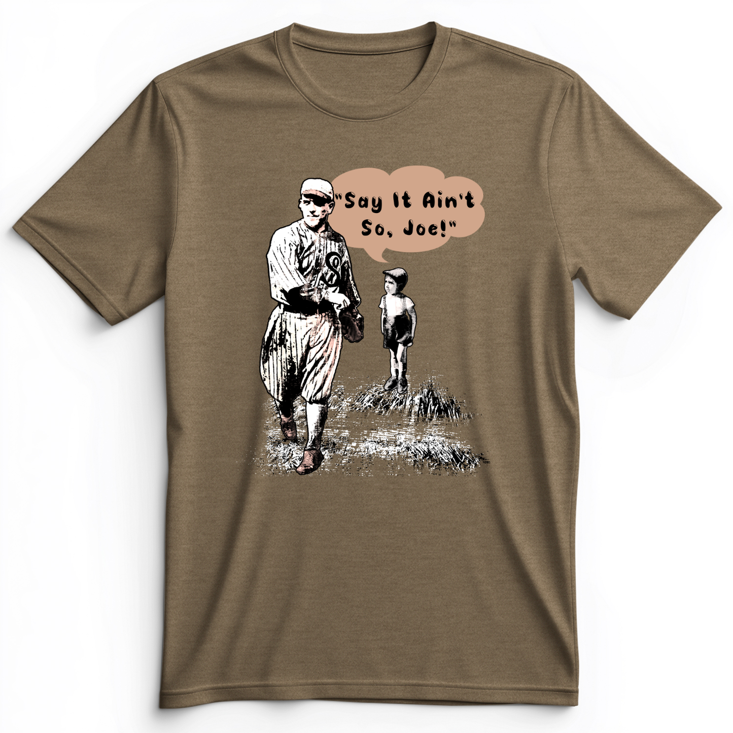 Shoeless Joe Jackson Premium Tee Heather Olive / S