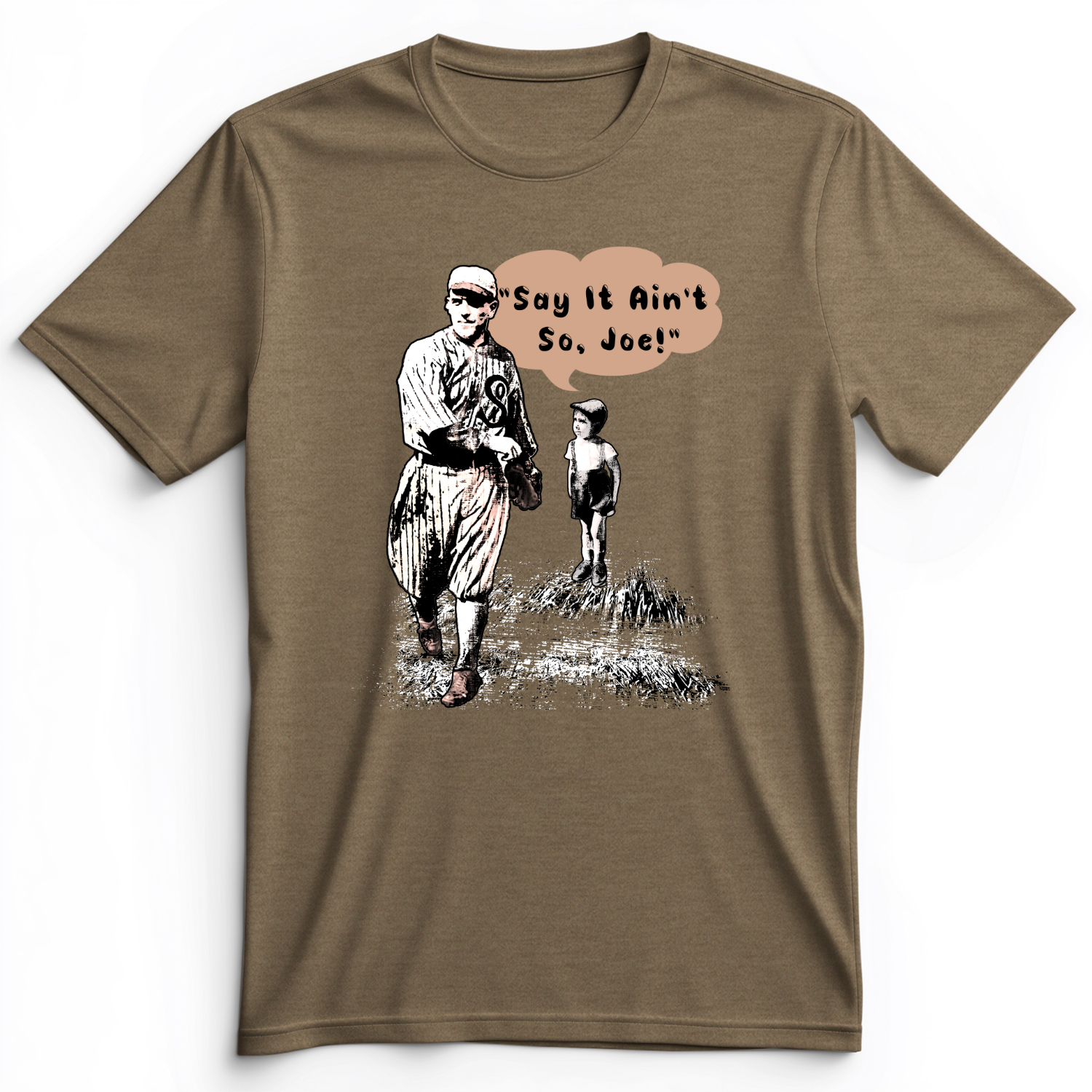 Shoeless Joe Jackson Premium Tee Heather Olive / S