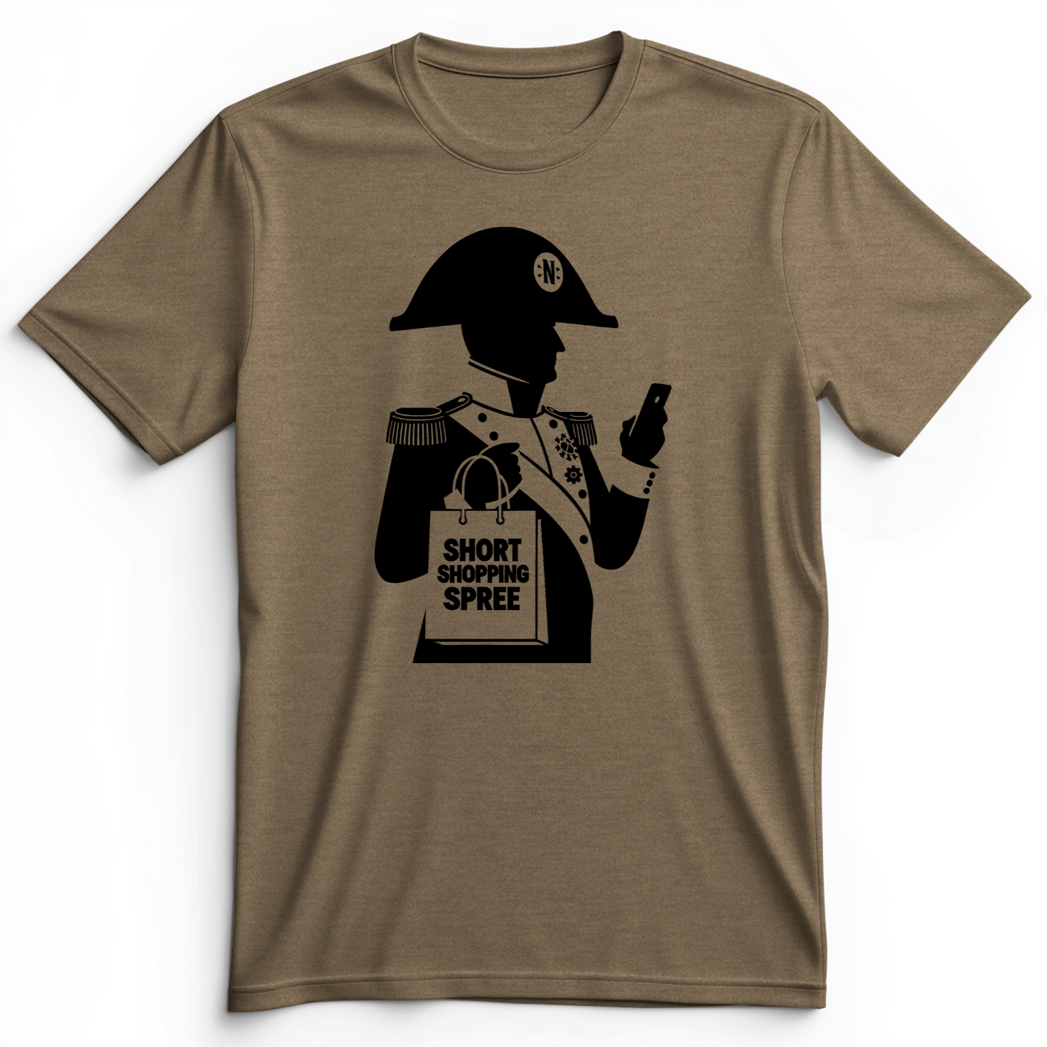 Short Shopping Spree Premium Tee Heather Olive / S