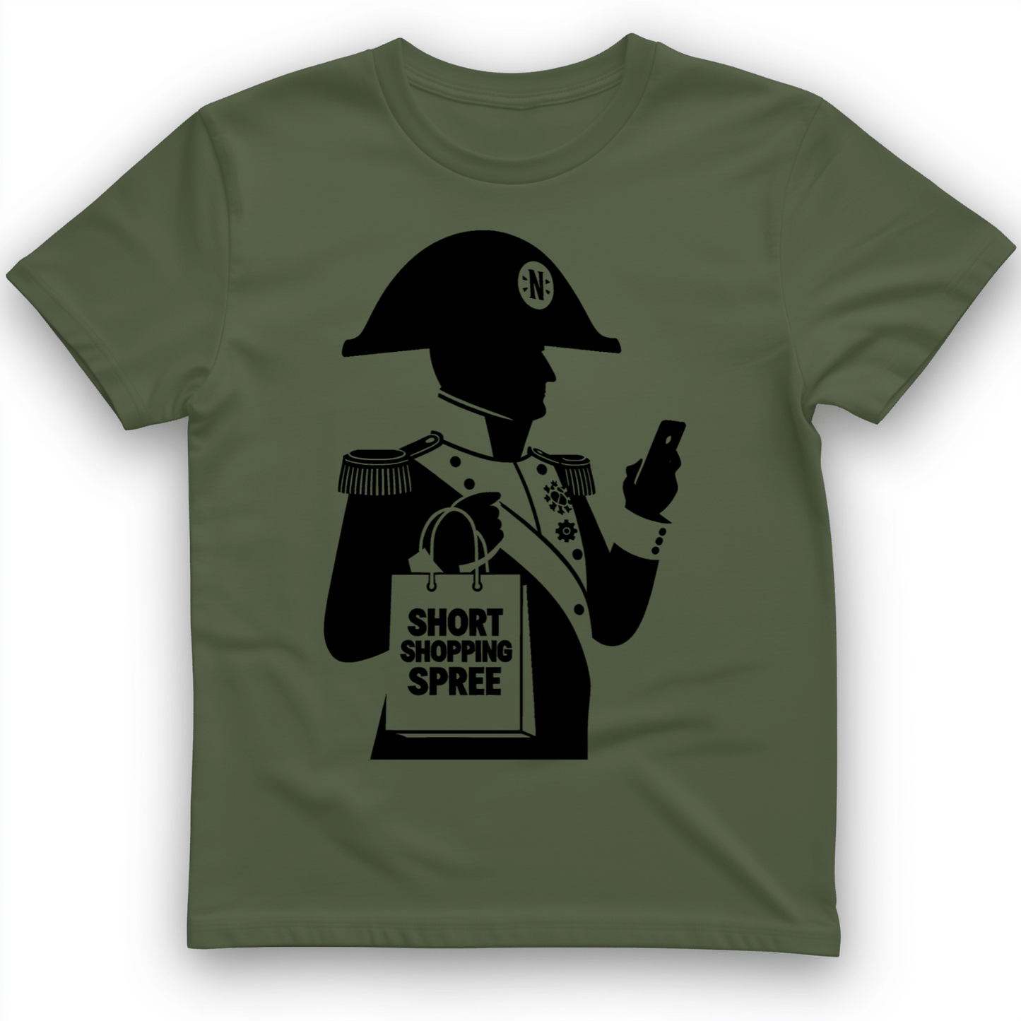 Short Shopping Spree T-Shirt Military Green / S