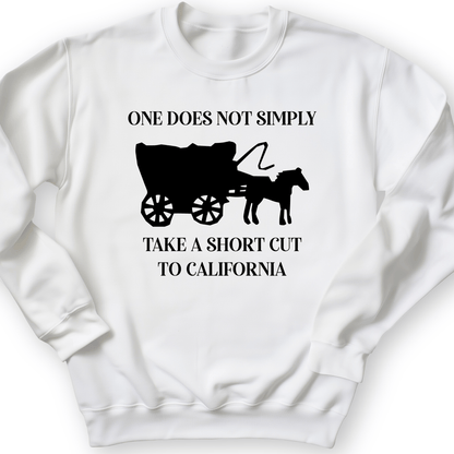 Shortcut To California Crewneck White / S