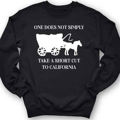 Shortcut To California Crewneck Black / S