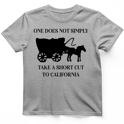 Shortcut to California T-Shirt Sport Grey / S