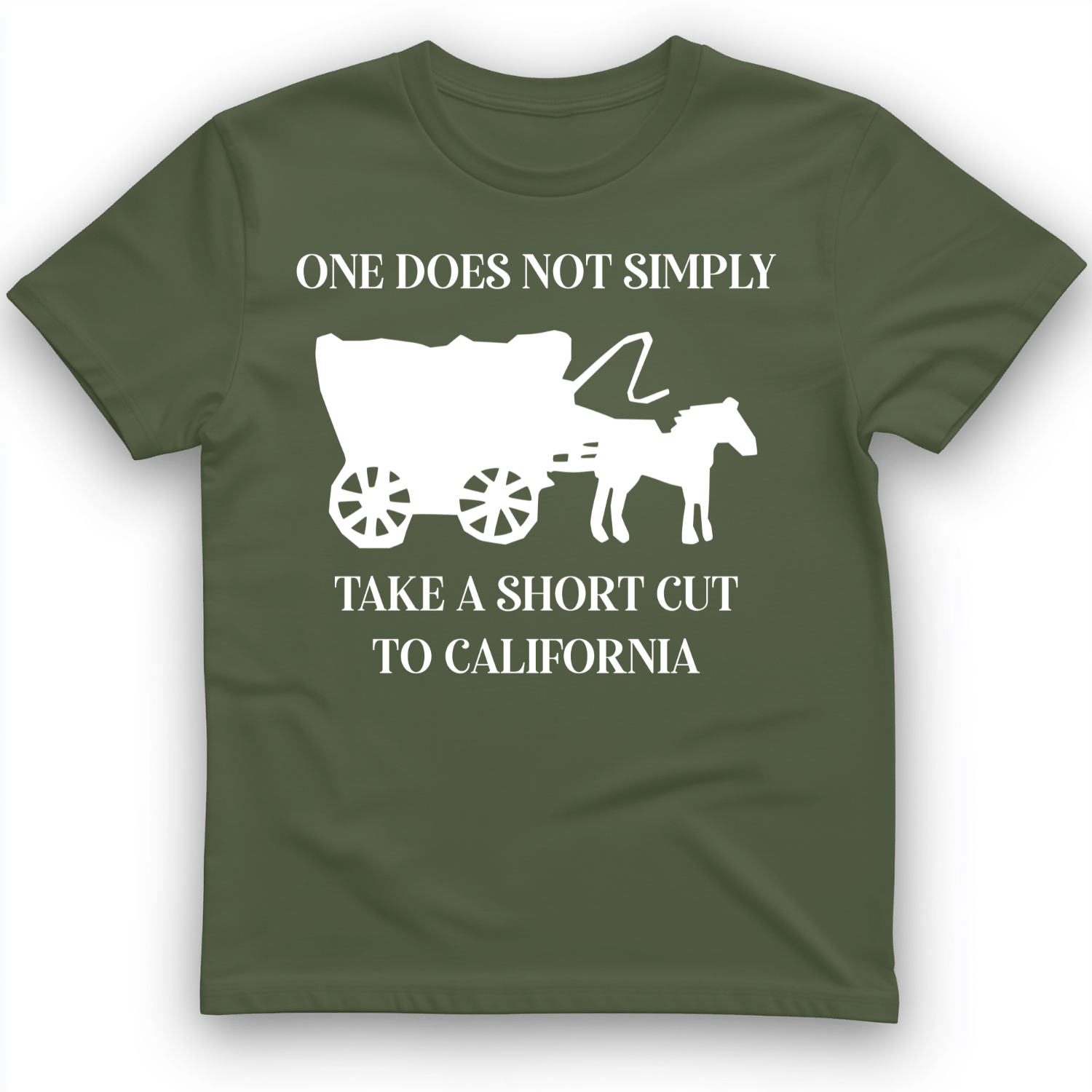 Shortcut to California T-Shirt Military Green / S