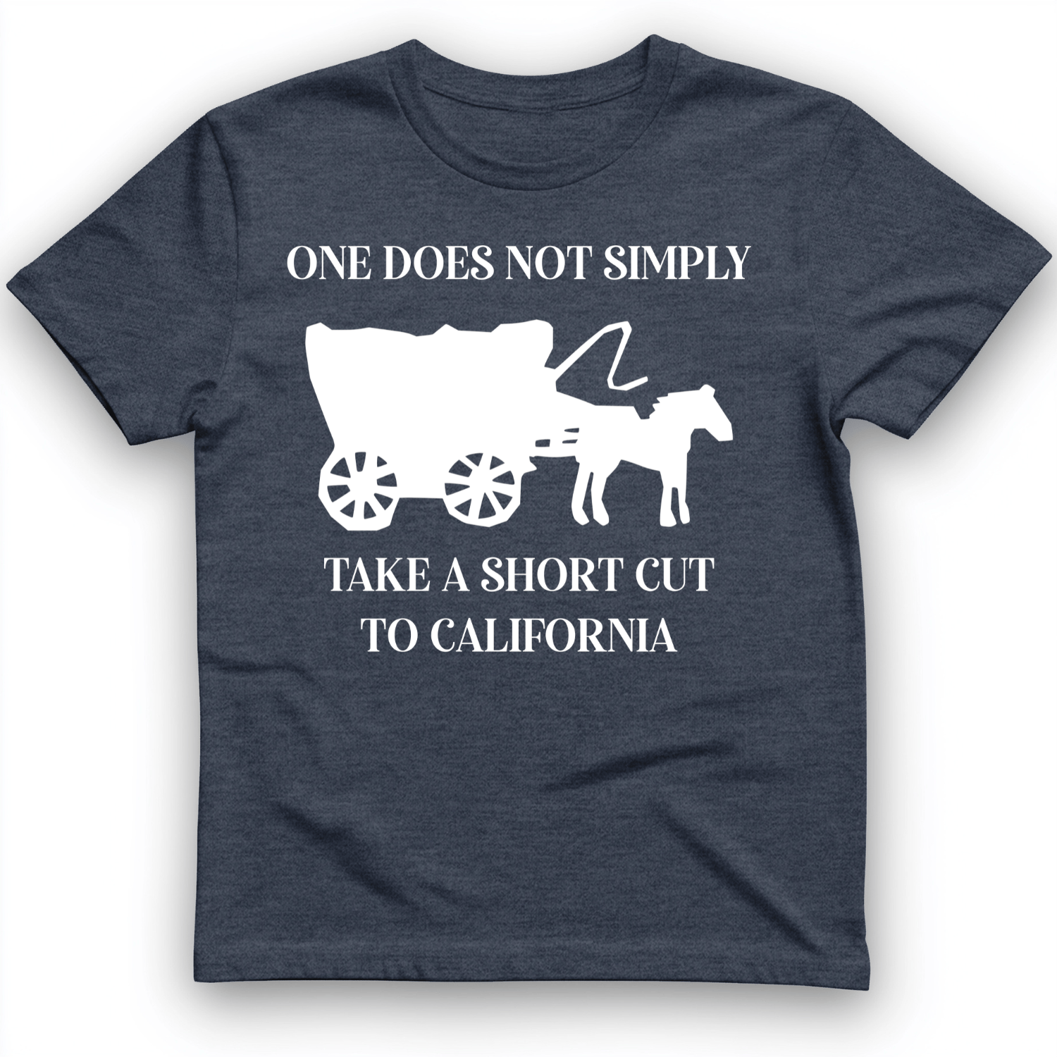 Shortcut to California T-Shirt Heather Navy / S