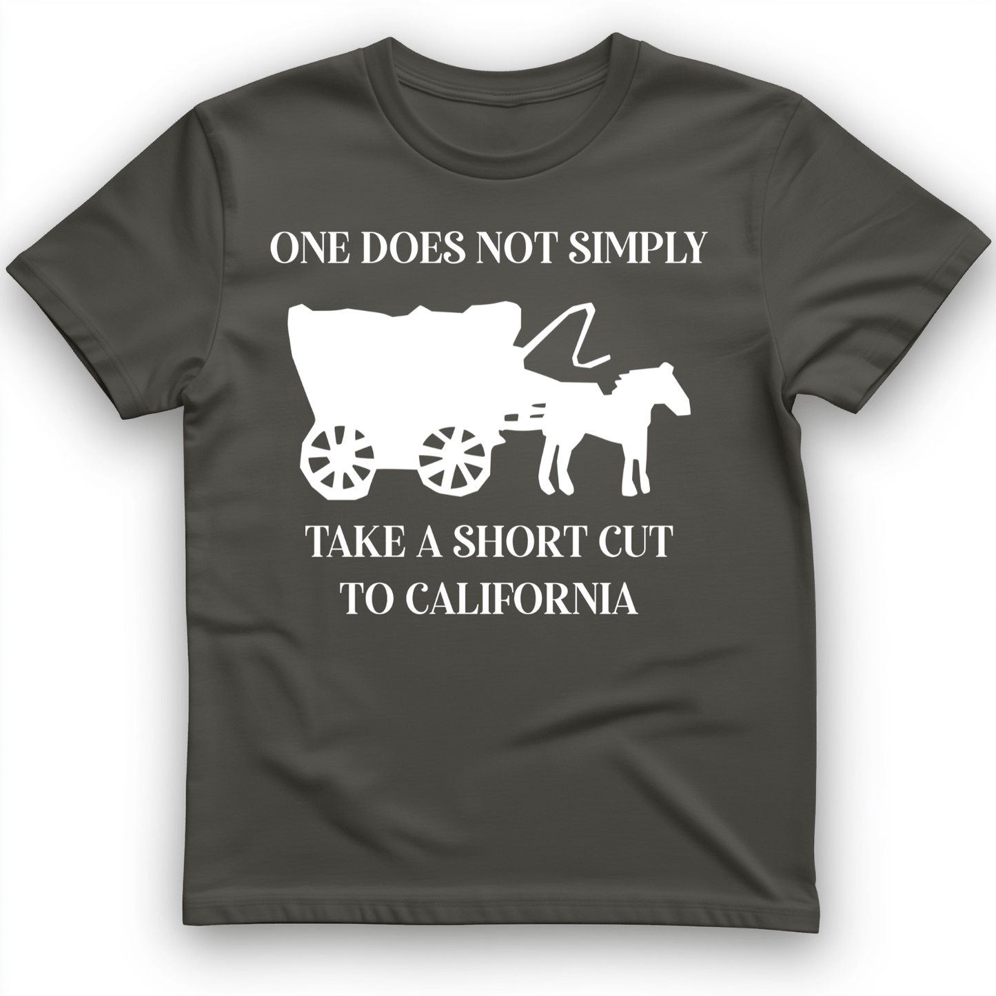 Shortcut to California T-Shirt Charcoal / S