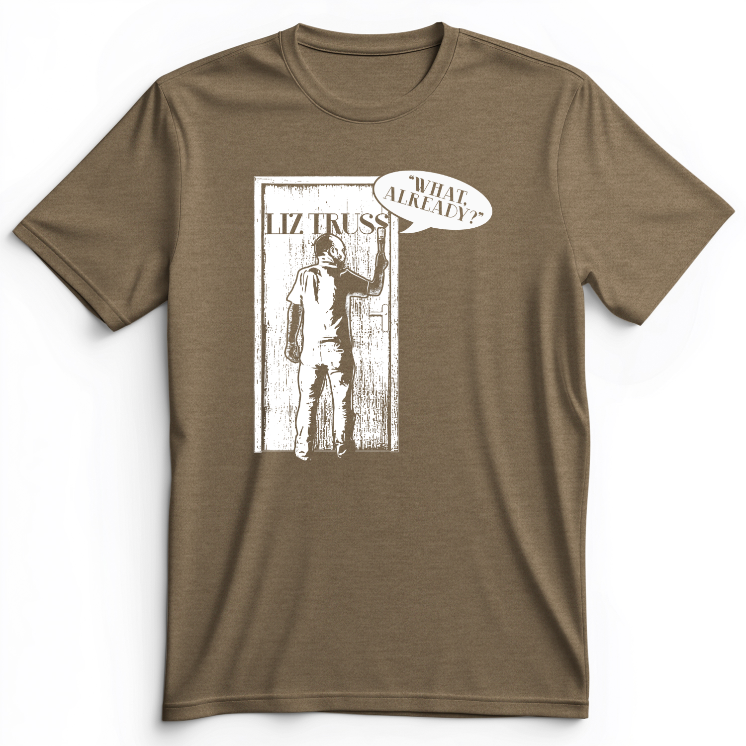 Shortest PM Premium Tee Heather Olive / S