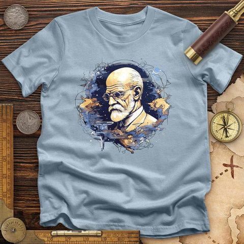 Sigmund Freud High Quality Tee Light Blue / S