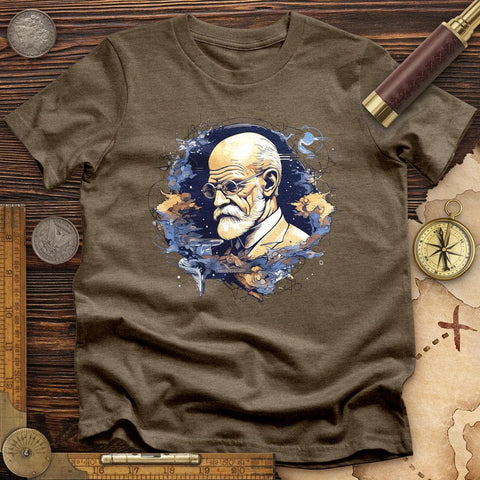 Sigmund Freud High Quality Tee Heather Olive / S