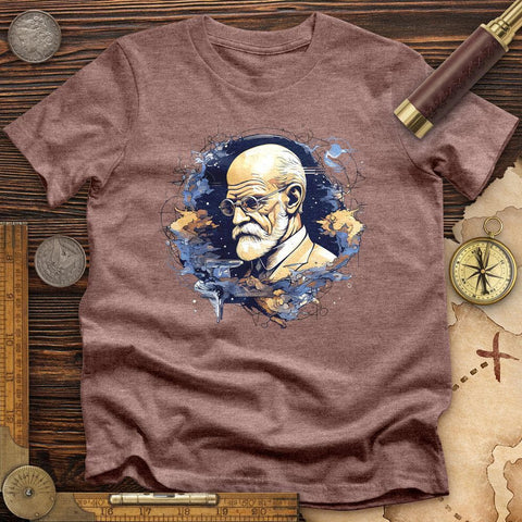 Sigmund Freud High Quality Tee Heather Mauve / S