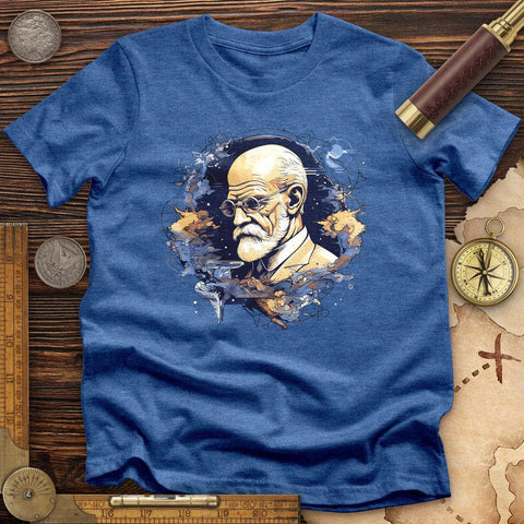 Sigmund Freud High Quality Tee Heather True Royal / S