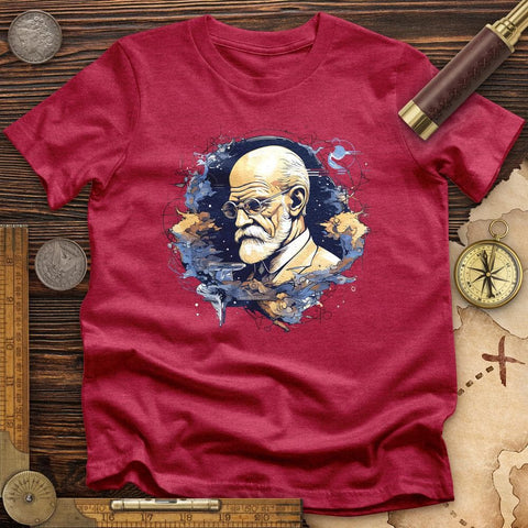 Sigmund Freud High Quality Tee Heather Red / S