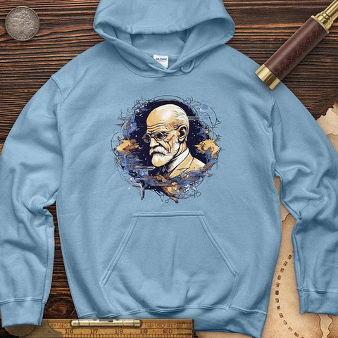 Sigmund Freud Hoodie Light Blue / S