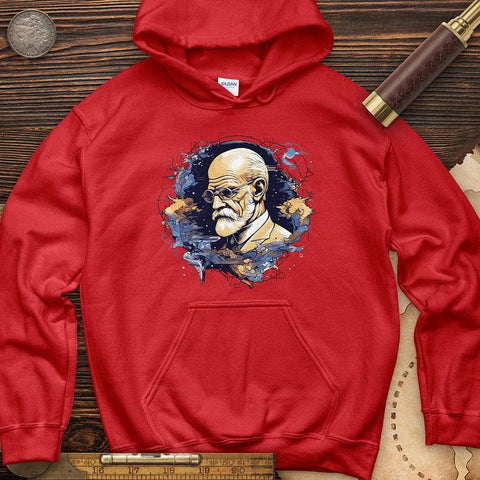 Sigmund Freud Hoodie Red / S