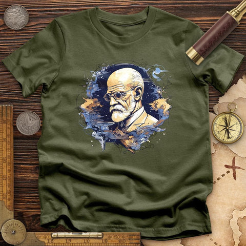 Sigmund Freud T-Shirt Military Green / S