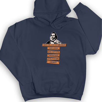Sir Francis Drake Hoodie Navy / S