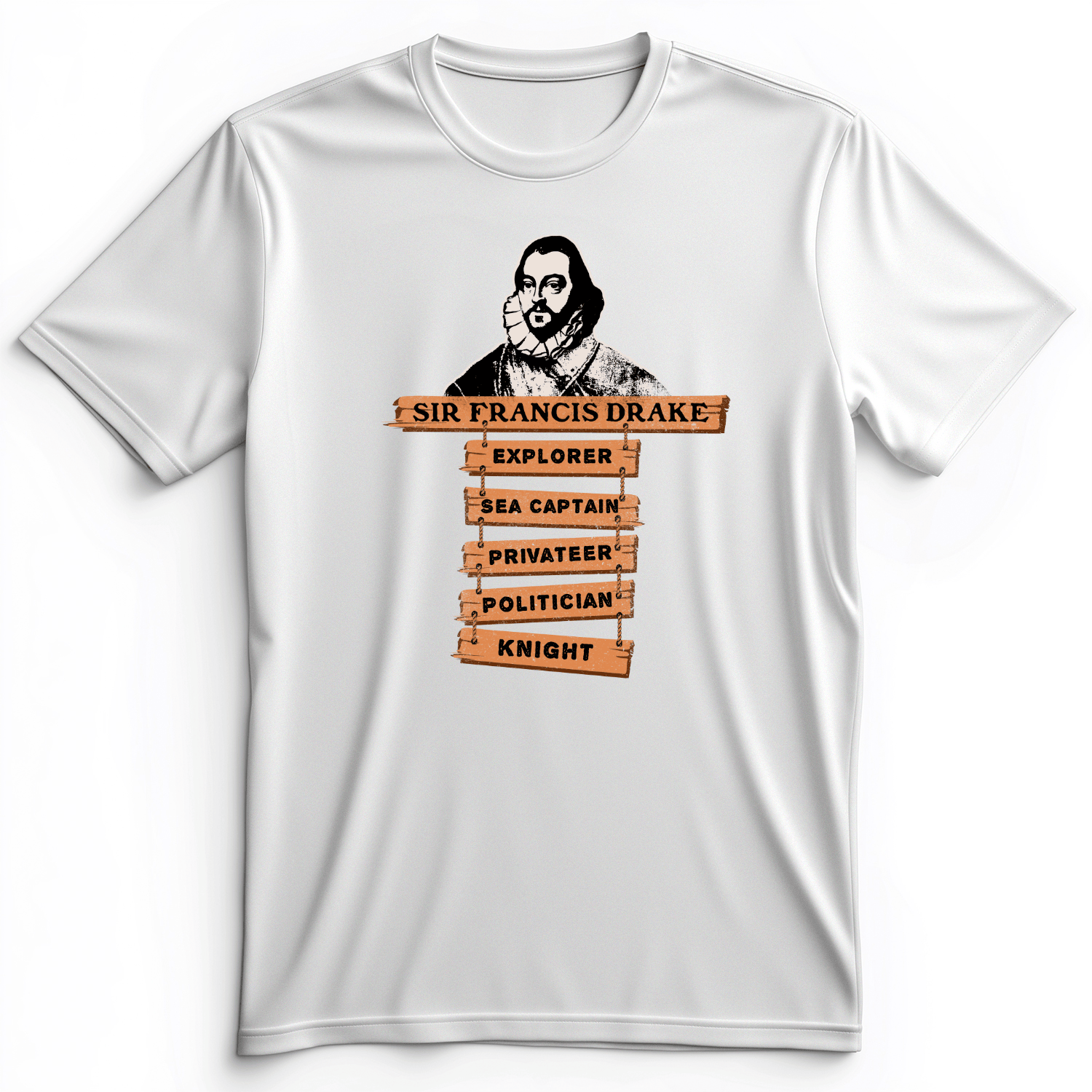 Sir Francis Drake Premium Tee White / S