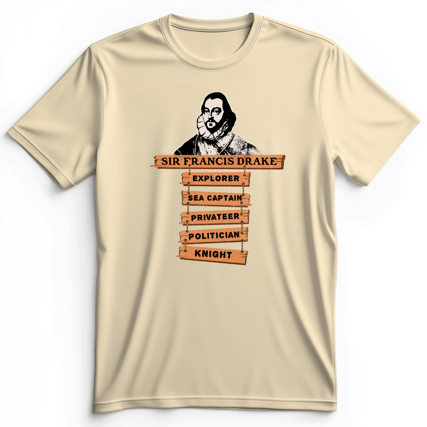 Sir Francis Drake Premium Tee Natural / S