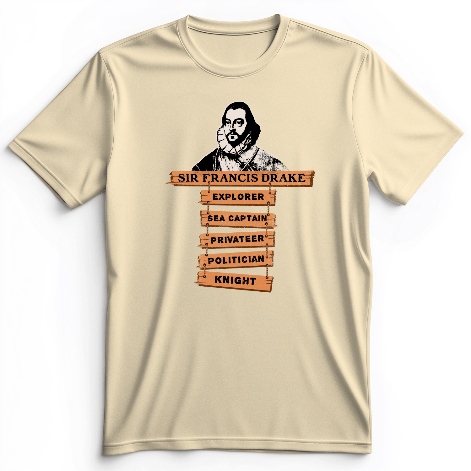 Sir Francis Drake Premium Tee Natural / S