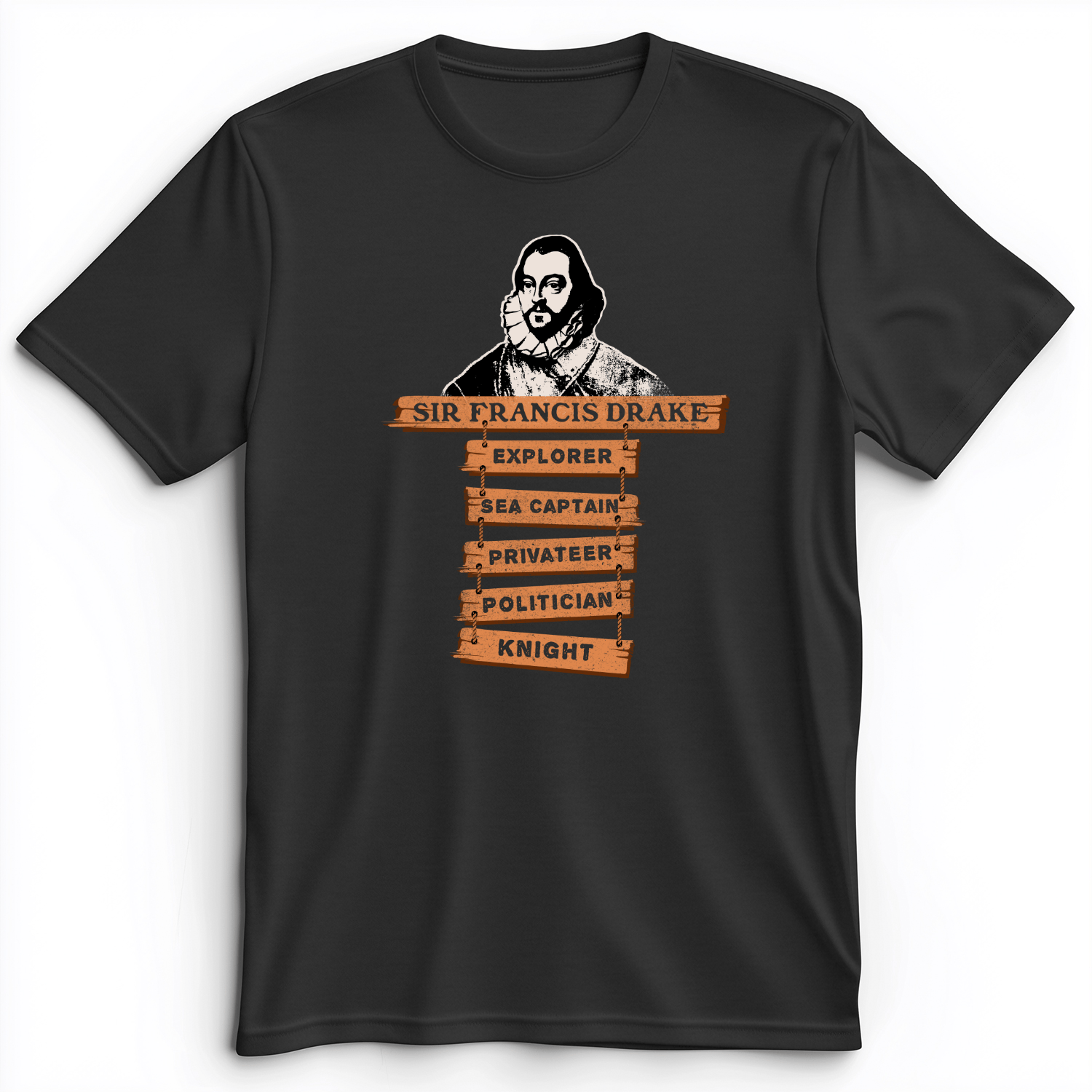 Sir Francis Drake Premium Tee Dark Grey Heather / S