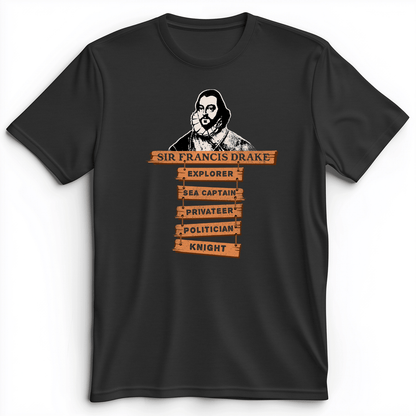 Sir Francis Drake Premium Tee Dark Grey Heather / S