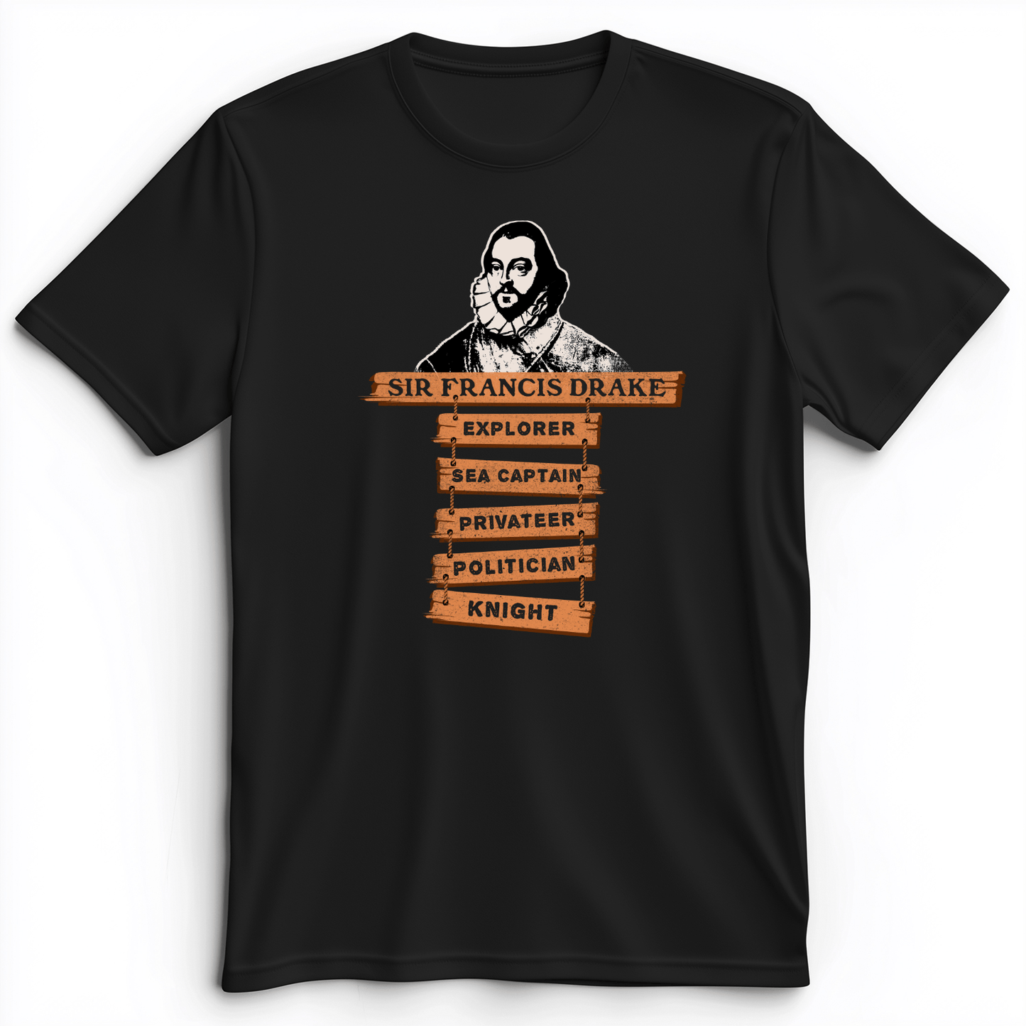 Sir Francis Drake Premium Tee Black / S