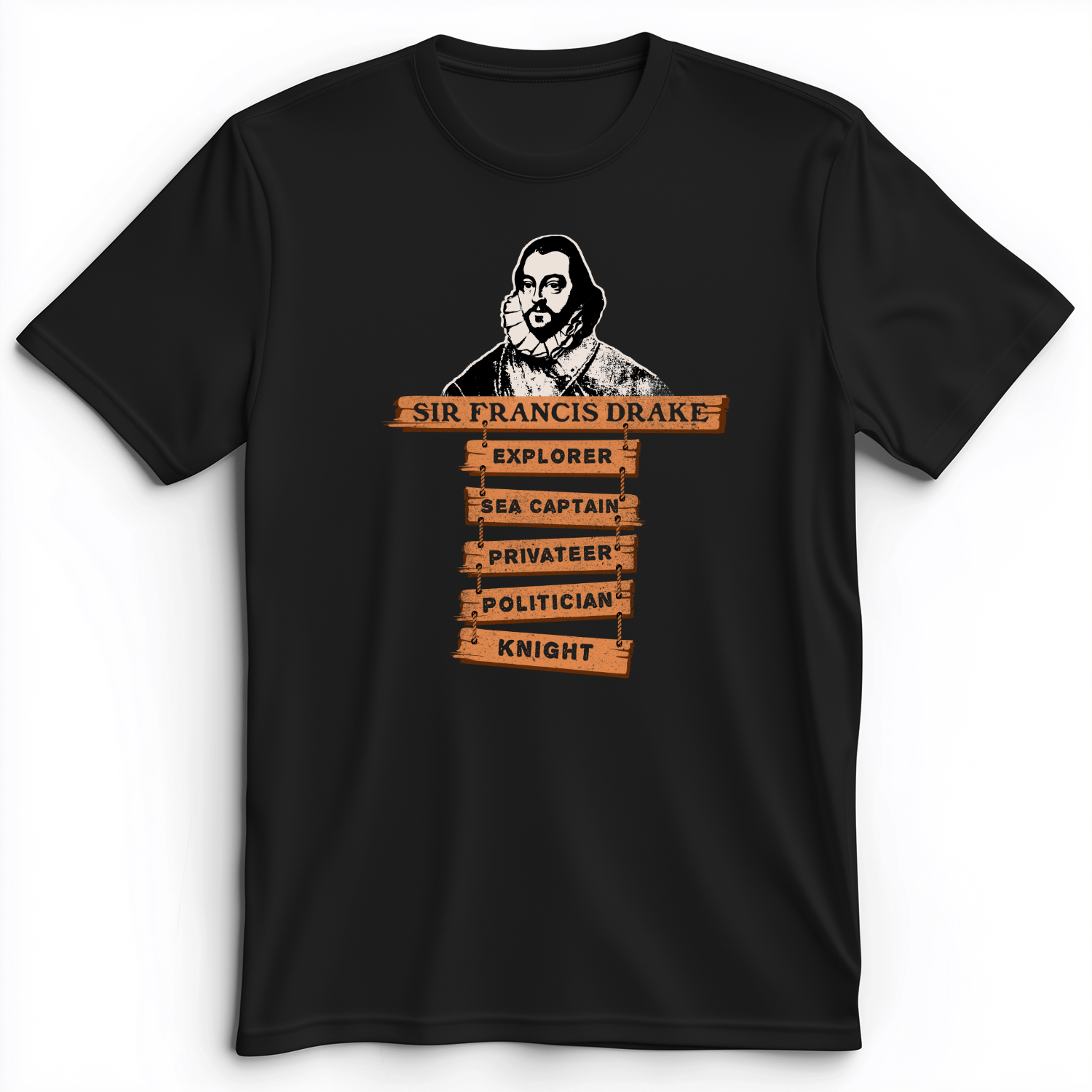 Sir Francis Drake Premium Tee Black / S