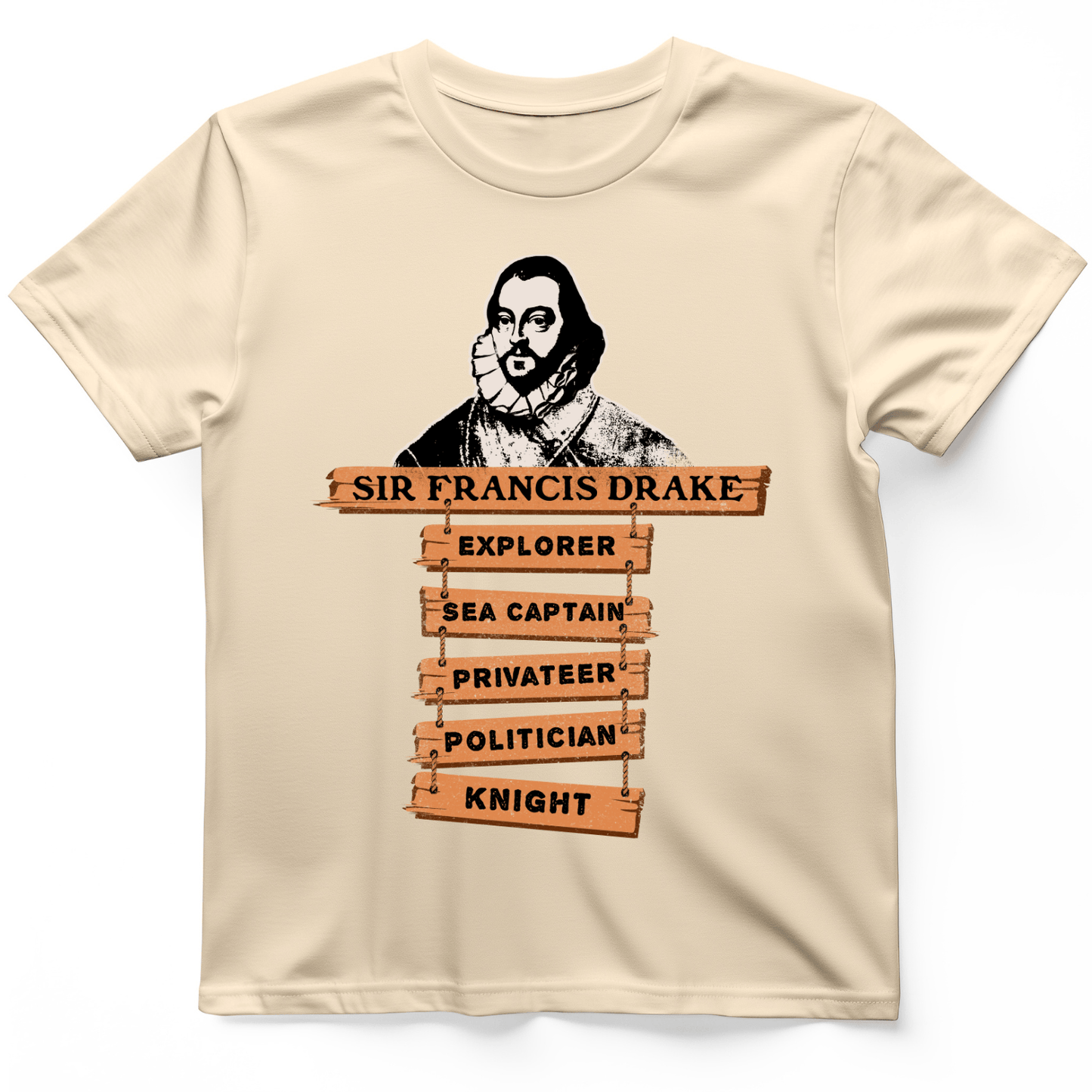 Sir Francis Drake T-Shirt Natural / S