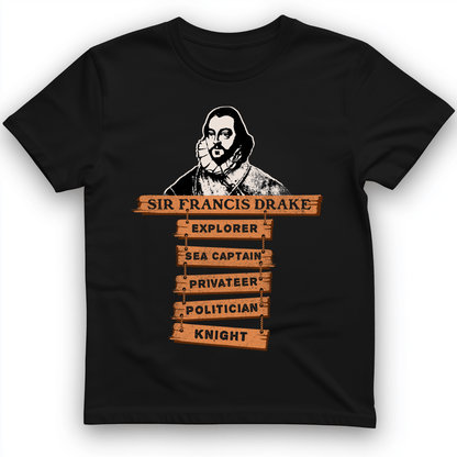 Sir Francis Drake T-Shirt Black / S