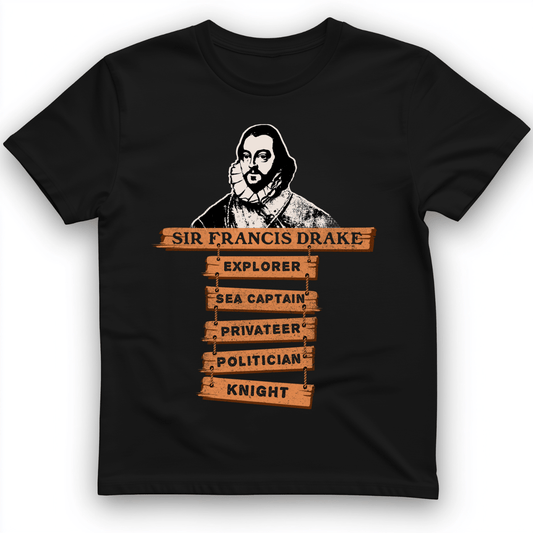 Sir Francis Drake T-Shirt Black / S
