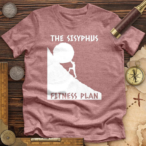 Sisyphus Fitness Plan High Quality Tee Heather Mauve / S