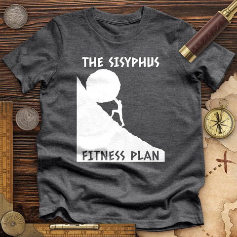 Sisyphus Fitness Plan High Quality Tee Dark Grey Heather / S