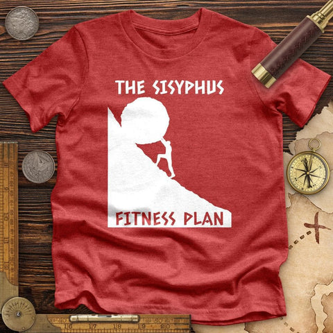 Sisyphus Fitness Plan High Quality Tee Heather Red / S