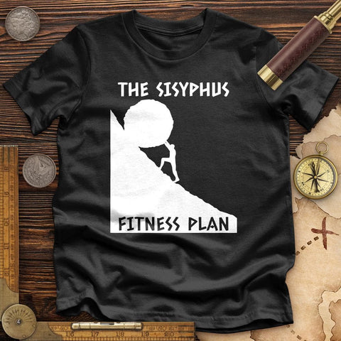 Sisyphus Fitness Plan High Quality Tee Black / S