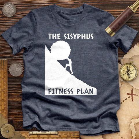 Sisyphus Fitness Plan High Quality Tee Heather Navy / S