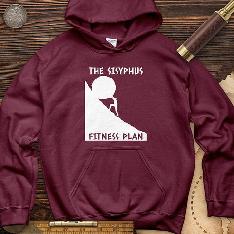 Sisyphus Fitness Plan Hoodie Maroon / S