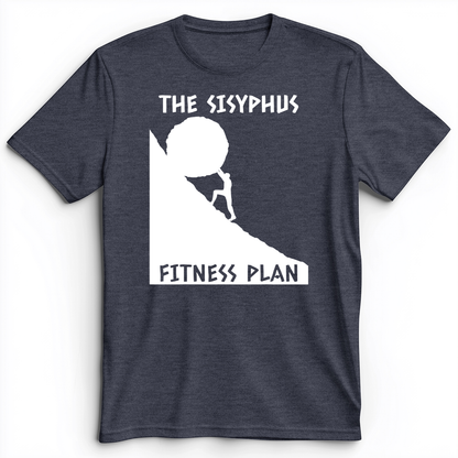 Sisyphus Fitness Plan Premium Tee Heather Navy / S