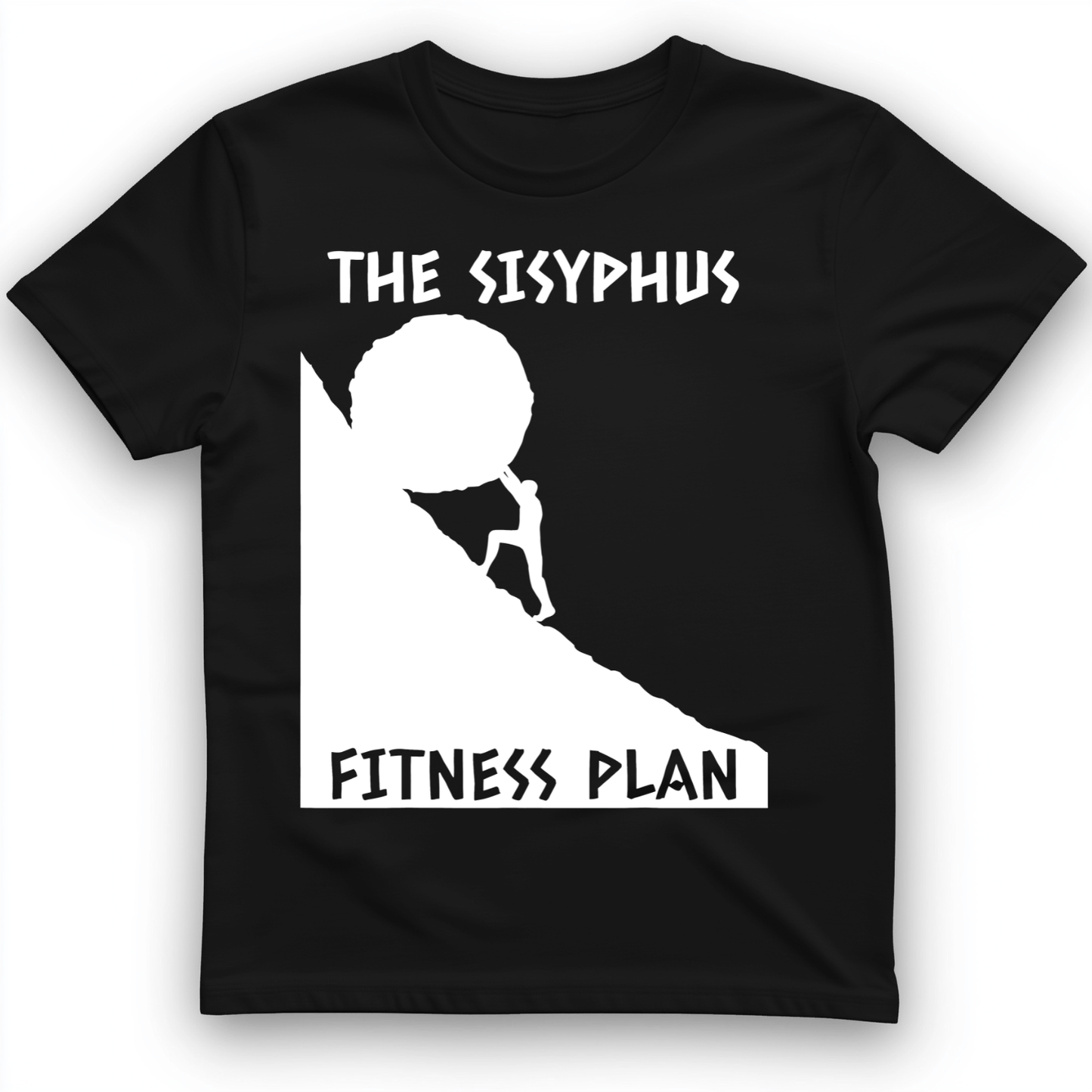 Sisyphus Fitness Plan T-Shirt Black / S