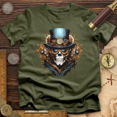 Skull Top Hat Steampunk T-Shirt