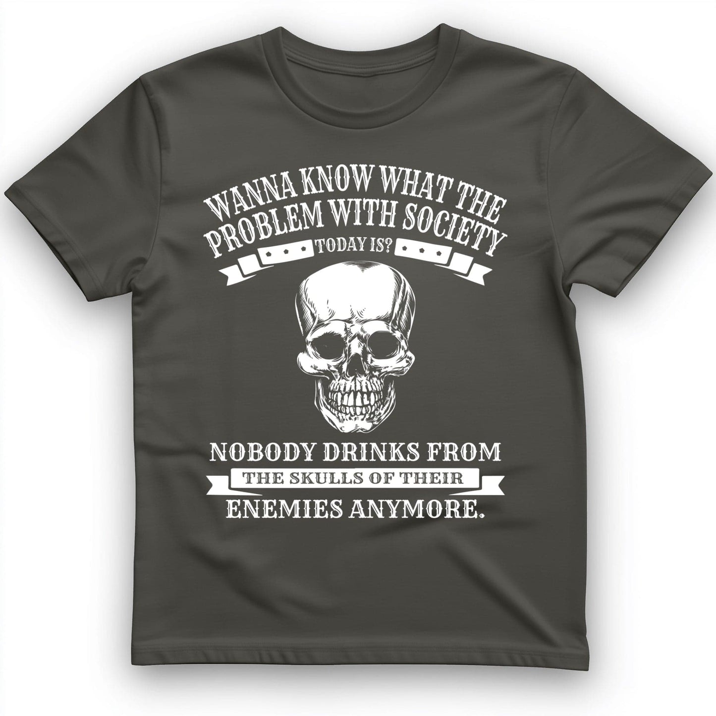 Skulls of Their Enemies T-Shirt Charcoal / S