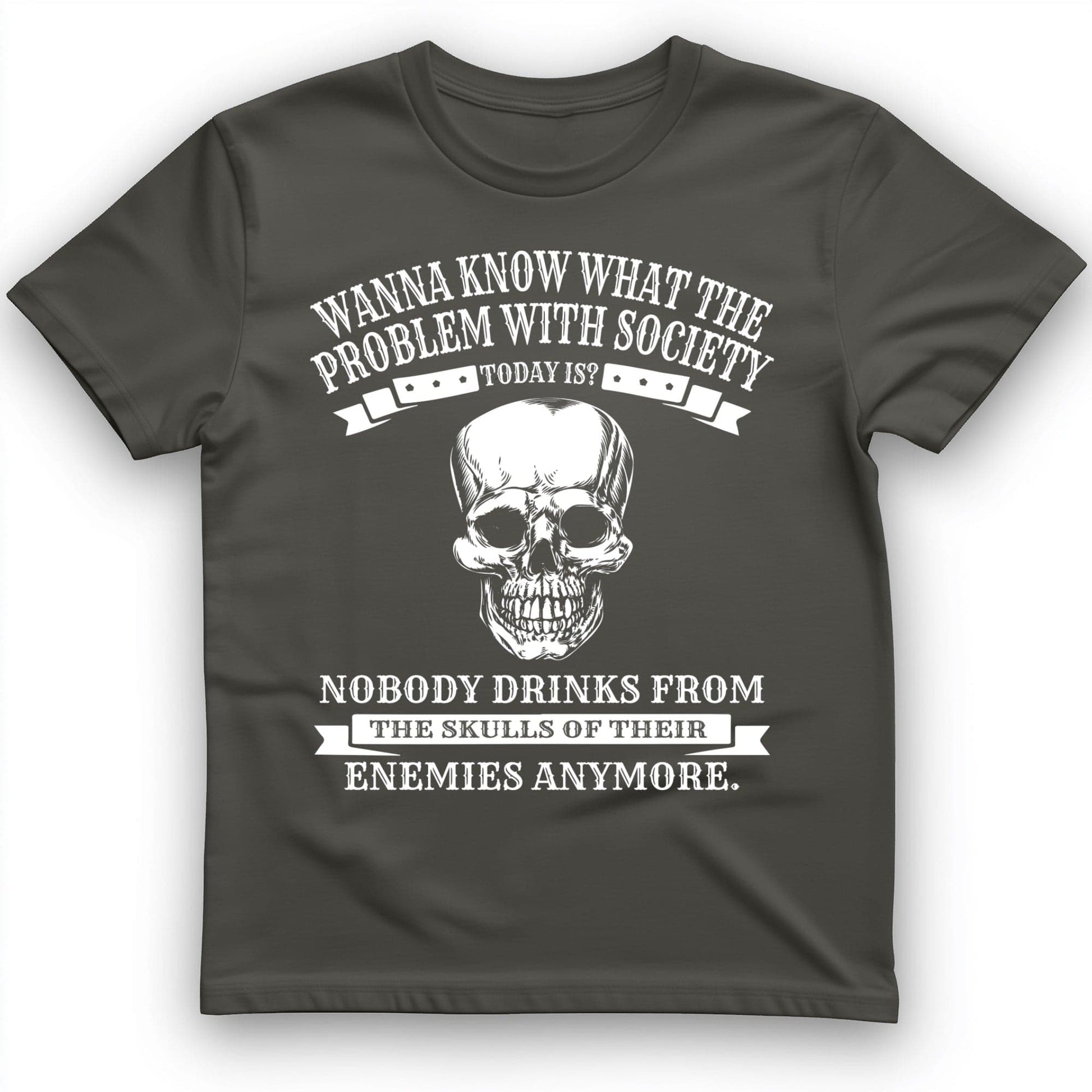 Skulls of Their Enemies T-Shirt Charcoal / S