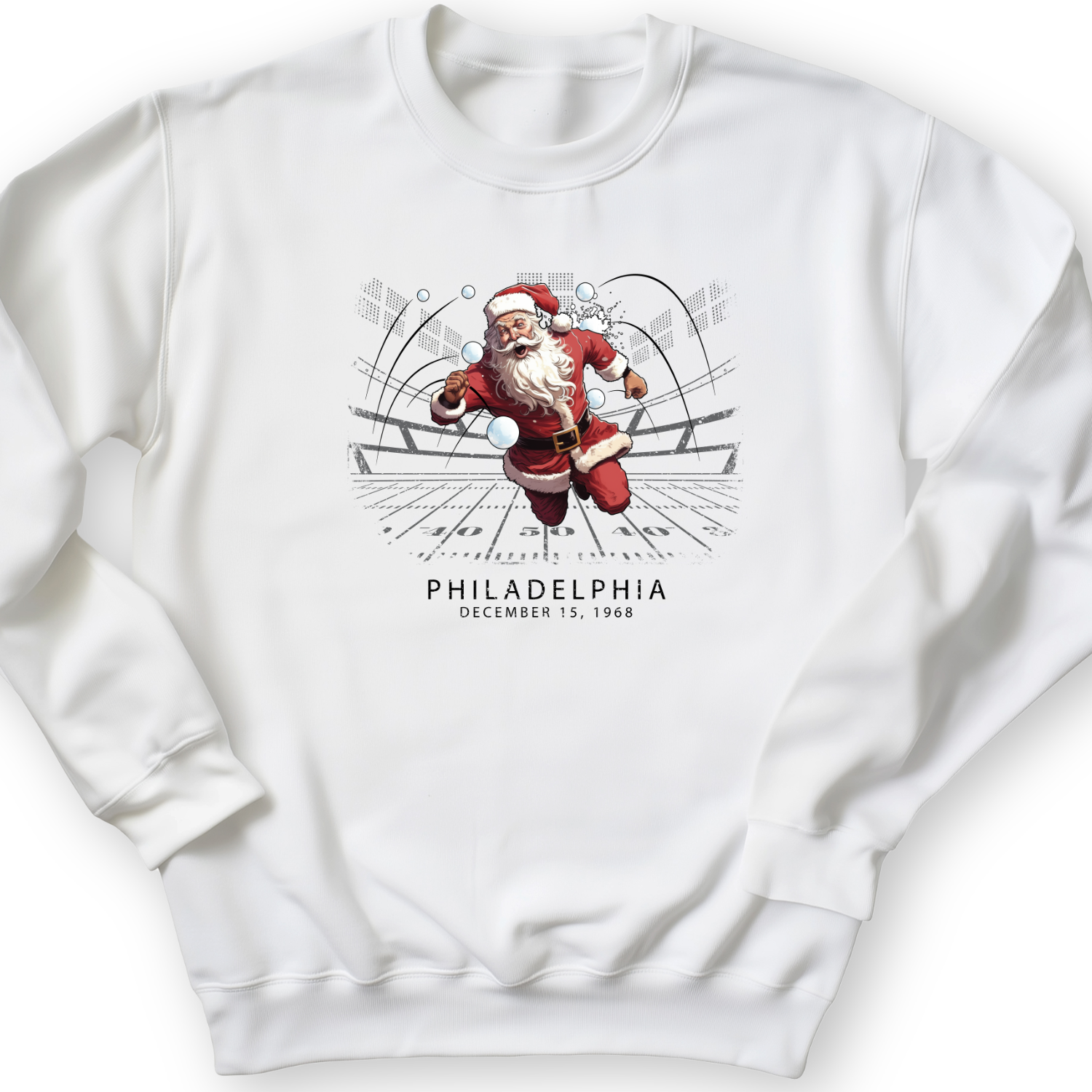 Snowballs at Santa Crewneck White / S