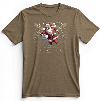 Snowballs at Santa Premium Tee Heather Olive / S