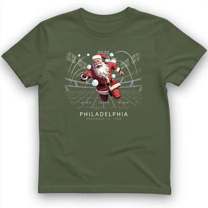 Snowballs at Santa T-Shirt Military Green / S