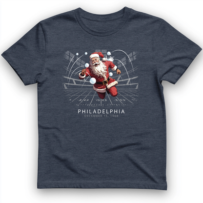 Snowballs at Santa T-Shirt Heather Navy / S