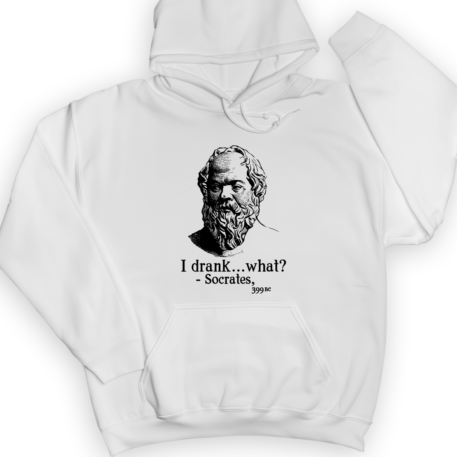 Socrates I Drank What Hoodie White / S