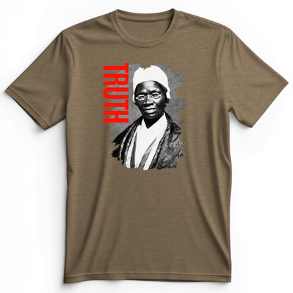 Sojourner Truth Premium Tee Heather Olive / S
