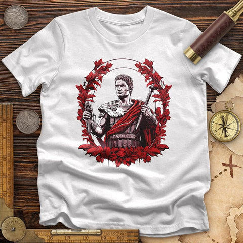 Soldier Holding Sword High Quality Tee White / S